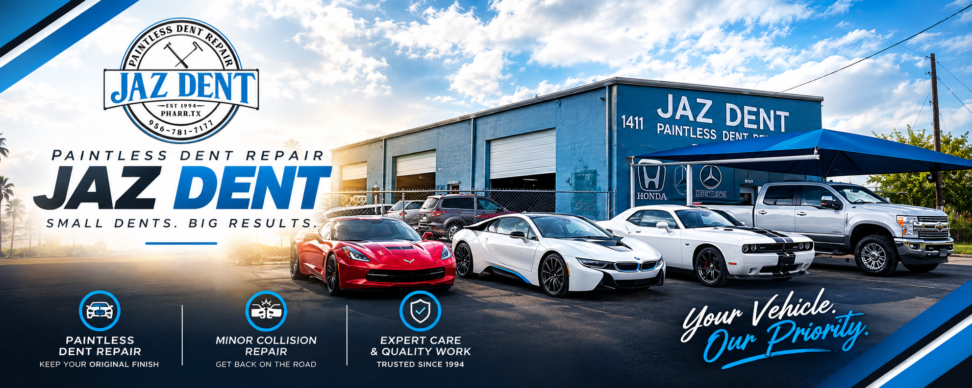 dents, dings, minor collision repair